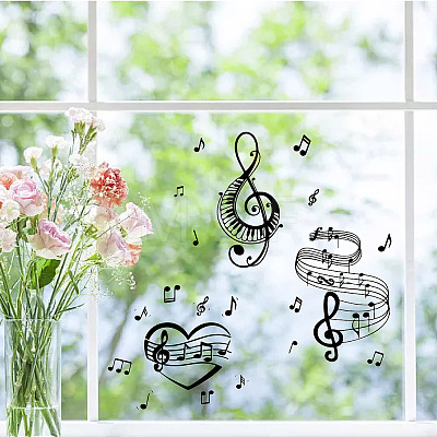8 Sheets 8 Styles PVC Waterproof Wall Stickers DIY-WH0345-038-1