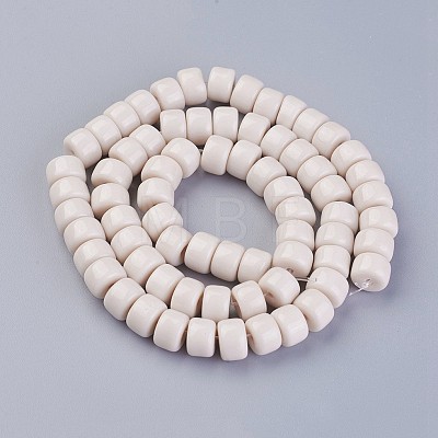 Opaque Solid Color Glass Beads Strands X-GLAA-A036-I04-1