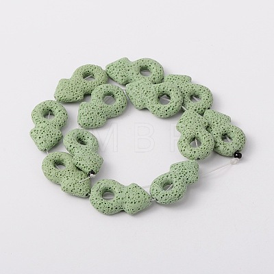Synthetic Lava Rock Bead Strands G-N0093-15-1