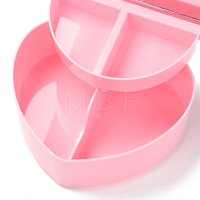 Heart Plastic Jewelry Boxes LS-OBOX-F006-09B-1