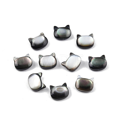Natural Black Lip Shell Beads SSHEL-N003-148A-1