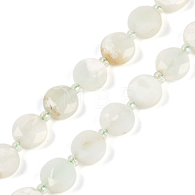 Natural Green Opal Beads Strands G-C116-A13-01A-1