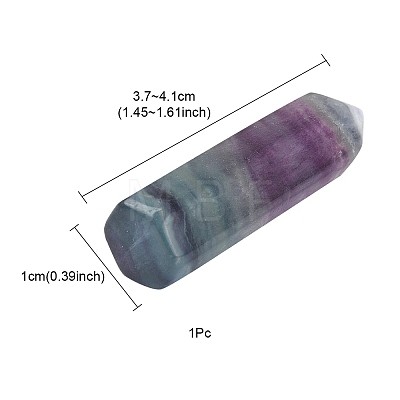 Natural Fluorite Pointed Beads G-YW0001-40-1
