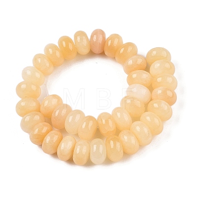 Natural Yellow Jade Beads Strands G-T138-76-1