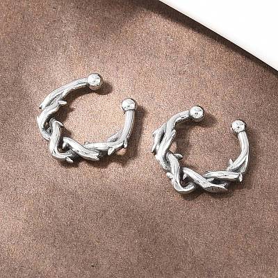 316 Stainless Steel Hoop Nose Rings AJEW-C044-05B-AS-1