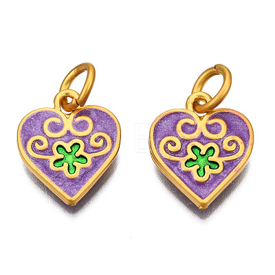 Alloy Enamel Charms KK-N238-059B-1