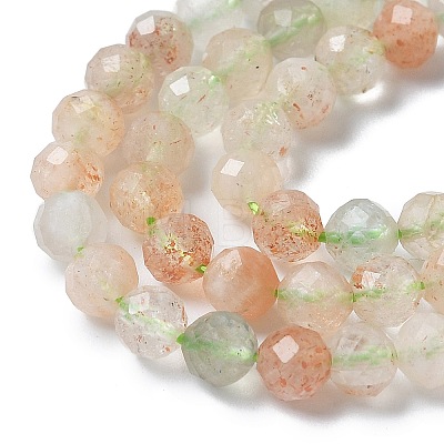 Natural Arusha Sunstone Beads Strands G-U014-A01-02-1