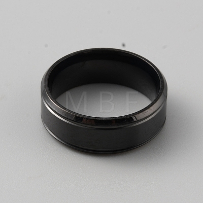 201 Stainless Steel Plain Band Ring for Men RJEW-WH0011-13B-1