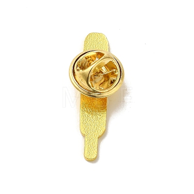 Medical Treatment Theme Baking Paint Black Golden Zinc Alloy Brooches JEWB-M037-03D-G-1