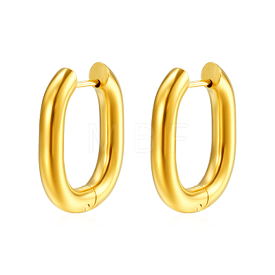 Stylish 304 Stainless Steel Oval Hoop Earrings LS-YV3043-7-1