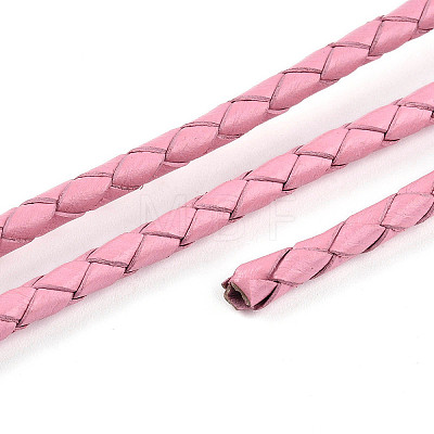 Braided Cowhide Leather Cord NWIR-N005-01D-5mm-1