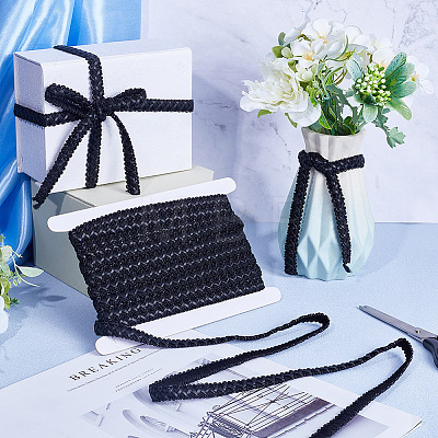 PU Leather with Polyester Ribbon WL-WH0011-01-1