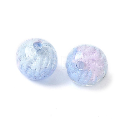 Two Tone Transparent Acrylic Beads OACR-D304-02B-1