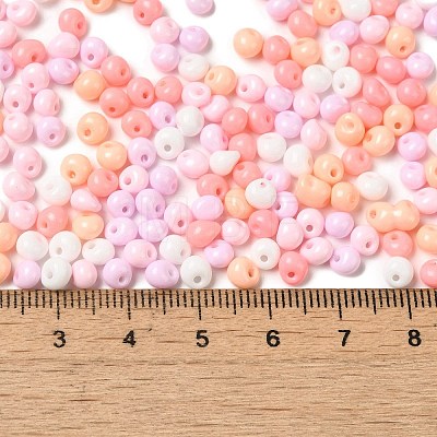 6/0 Opaque Baking Paint Glass Seed Beads SEED-M012-02A-34-1