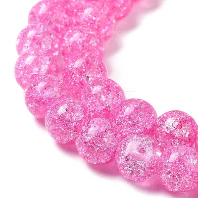 Synthetic Crackle Quartz Beads Strands GLAA-S134-8mm-03-1