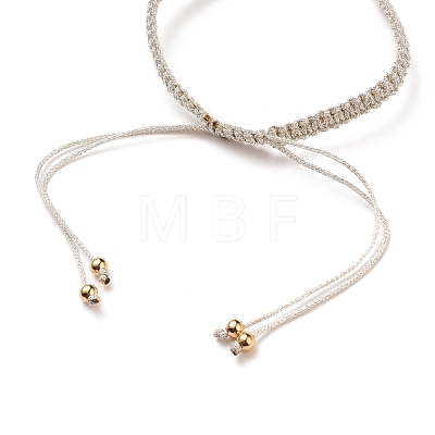 Adjustable Braided Polyester Cord Bracelet Making AJEW-JB00760-01-1