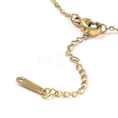 Tiger Head Light Gold Brass Micro Pave Cubic Zirconia Pendant Necklaces NJEW-E105-18KCG-02-1
