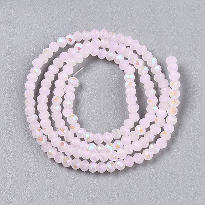 Electroplate Glass Beads Strands EGLA-A044-J1mm-L02-1