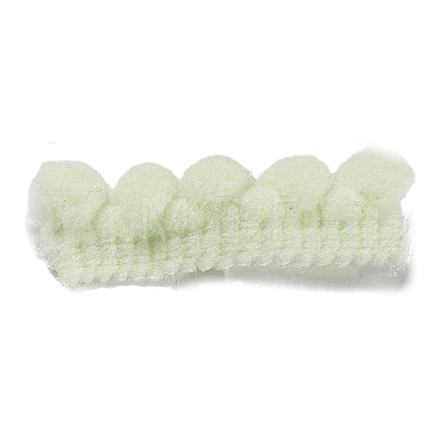 Nylon Pom Pom Ball Lace Ribbon OCOR-WH0097-58K-1