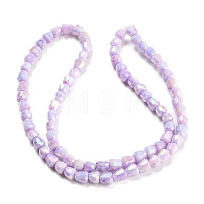 Electroplate Glass Beads Strand GLAA-G088-03-01H-1