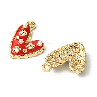 8Pcs 4 Colors Alloy Enamel Pendants ENAM-FS0001-63-1
