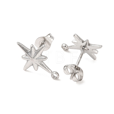 304 Stainless Steel Stud Earrings STAS-K291-13B-P-1