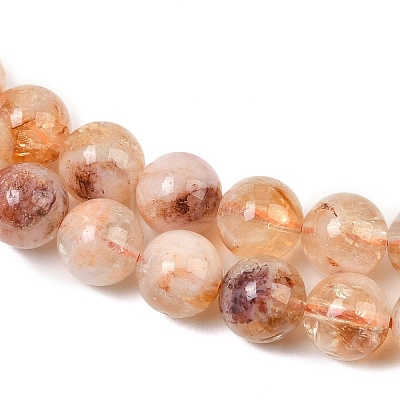 Heated Natural Citrine Beads Strands G-S362-105C-1