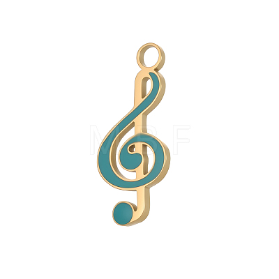 304 Stainless Steel Enamel Pendants STAS-OY013-62G-1