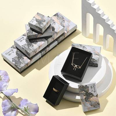 10Pcs 5 Styles Cardboard Jewelry Boxes CON-FS0001-23B-1