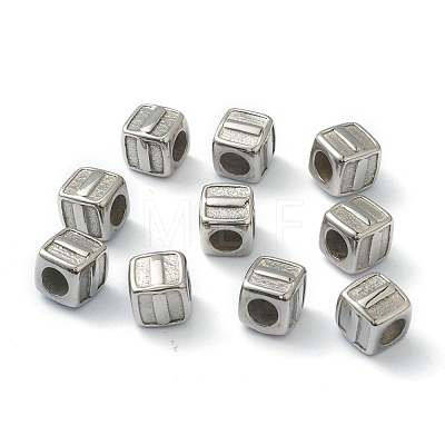 304 Stainless Steel European Beads STAS-H145-01I-P-1