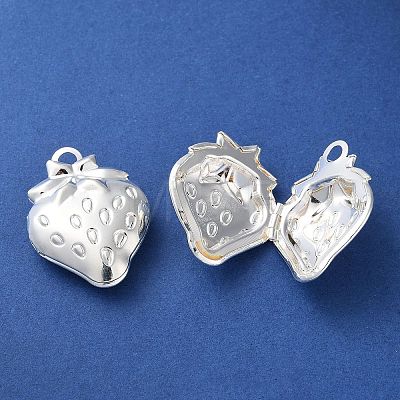 Rack Plating Iron Locket Pendants KK-F090-05S-1