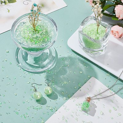 3 Style Transparent Electroplate Crushed Glass Craft GLAA-SC0001-99C-1