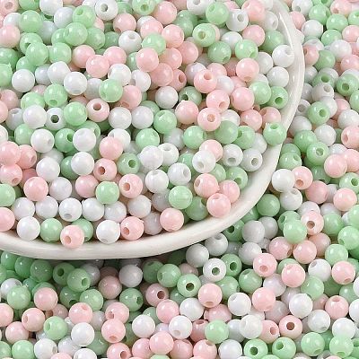 Opaque Acrylic Beads X1-OACR-H118-07B-12-1