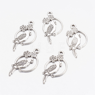Alloy Tropical Parrot Pendants LS-EA10187Y-AS-1
