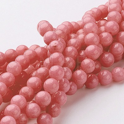 Natural Mashan Jade Round Beads Strands X-G-D263-10mm-XS18-1