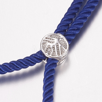 Nylon Twisted Cord Bracelet Making MAK-F019-03P-1