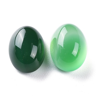 Natural Green Onyx Agate Cabochons G-H231-09C-1