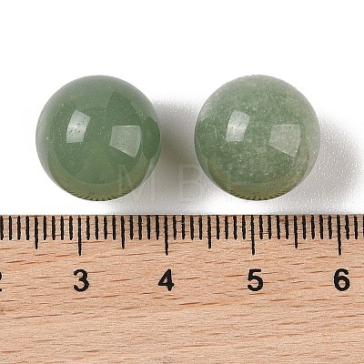 Natural Green Aventurine No Hole Sphere Beads G-K353-04C-02-1