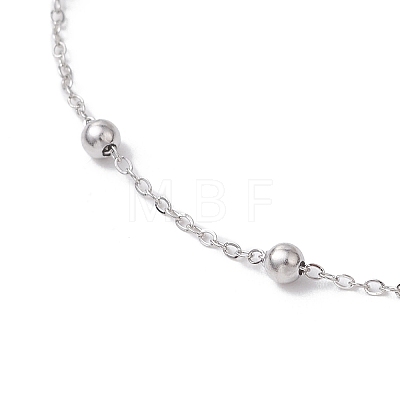 304 Stainless Steel Cable Chains Bracelets BJEW-JB11499-02-1