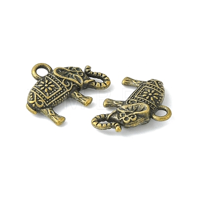Tibetan Style Alloy Elephant Pendants TIBEP-23670-AB-FF-1