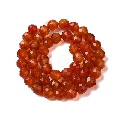 Dyed & Heated Natural Agate Beads Strands G-P539-E01-01-1