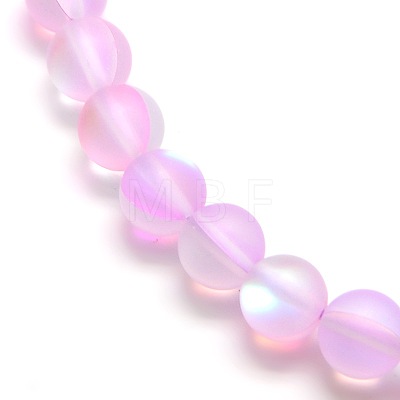 Synthetic Moonstone Beads Strands X-G-F142-8mm-09-1