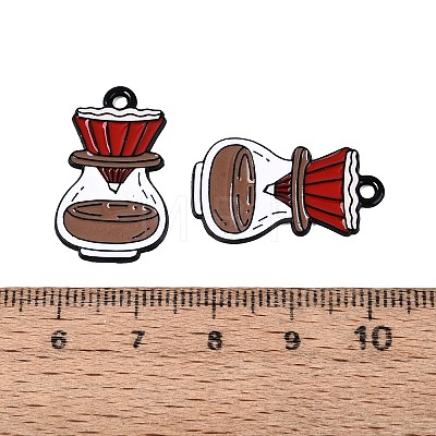 Baking Paint Alloy Enamel Pendants PALLOY-T093-12-1