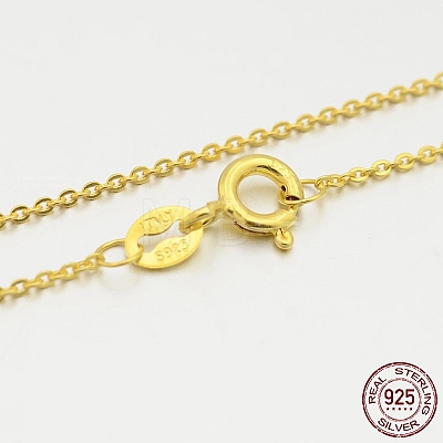 925 Sterling Silver Cable Chain Necklaces STER-M086-06A-1