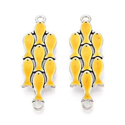 Alloy Enamel Connector Charms TIBE-N016-09AS-01-1