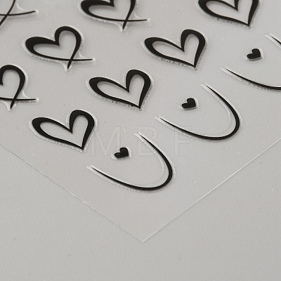 4 Sheets 4 Styles Plastic Stickers MRMJ-DJ0001-11-1