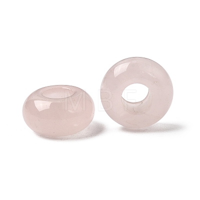 Natural Rose Quartz European Large Hole Beads X-G-Q442-19-1