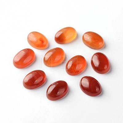 Natural Agate Oval Cabochons X-G-L347-01B-1