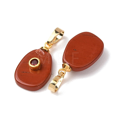 Natural Mixed Stone Pendants G-P628-02G-M-1