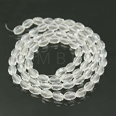 Faceted Glass Beads Strands X-GC891Y-14-1